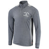 San Diego Padres Stitches Raglan Sleeve Quarter-Zip Pullover Jacket - Heathered Navy/Gray