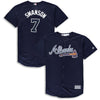 Dansby Swanson Atlanta Braves Majestic Youth Alternate Official Cool Base Player Jersey