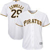 Francisco Cervelli Pittsburgh Pirates Majestic Youth Home Official Cool Base Player Jersey