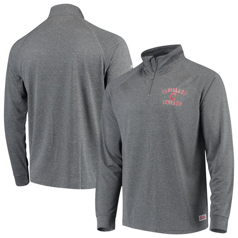 Cleveland Indians Stitches Team Raglan Quarter-Zip Pullover Jacket