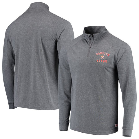 Houston Astros Stitches Team Raglan Quarter-Zip Pullover Jacket