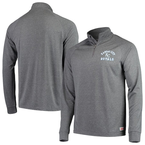 Kansas City Royals Stitches Team Raglan Quarter-Zip Pullover Jacket