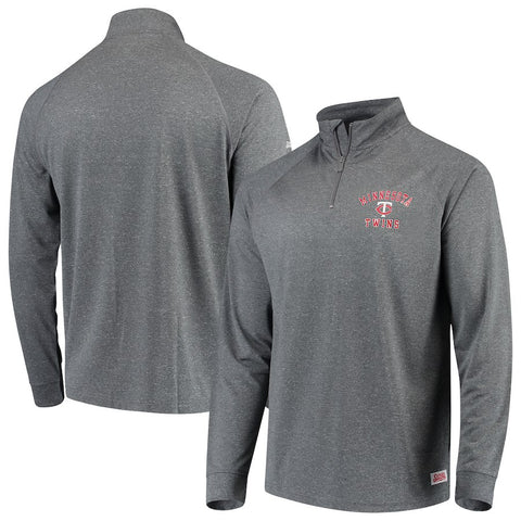 Minnesota Twins Stitches Team Raglan Quarter-Zip Pullover Jacket
