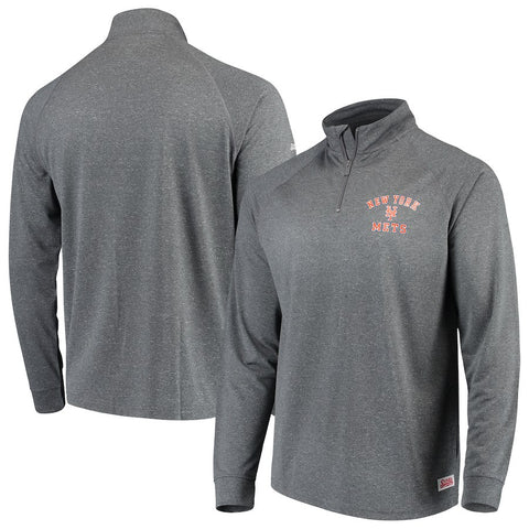 New York Mets Stitches Team Raglan Quarter-Zip Pullover Jacket