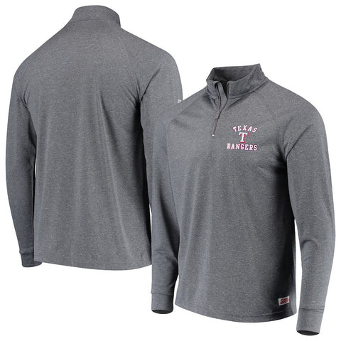 Texas Rangers Stitches Team Raglan Quarter-Zip Pullover Jacket