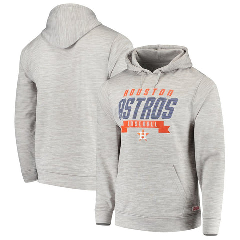 Houston Astros Stitches Poly Pullover Hoodie - Heathered Gray
