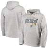 Milwaukee Brewers Stitches Poly Pullover Hoodie - Heathered Gray