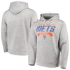 New York Mets Stitches Poly Pullover Hoodie - Heathered Gray