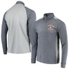 Houston Astros Stitches Raglan Sleeve Quarter-Zip Pullover Jacket - Heathered Navy/Gray