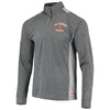 San Francisco Giants Stitches Raglan Sleeve Quarter-Zip Pullover Jacket - Heathered Charcoal/Gray