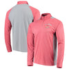 St. Louis Cardinals Stitches Raglan Sleeve Quarter-Zip Pullover Jacket - Heathered Red/Gray