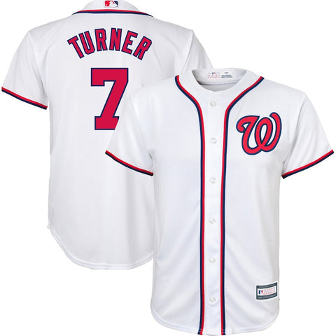 Trea Turner Washington Nationals Majestic Youth Home Cool Base Replica Player Jersey