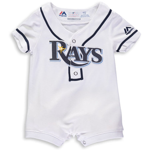 Tampa Bay Rays Majestic Newborn & Infant Cool Base Romper Jersey