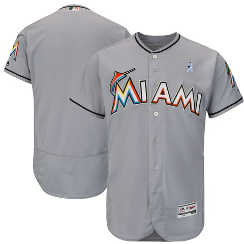 Miami Marlins Majestic 2018 Father's Day Flex Base Team Jersey