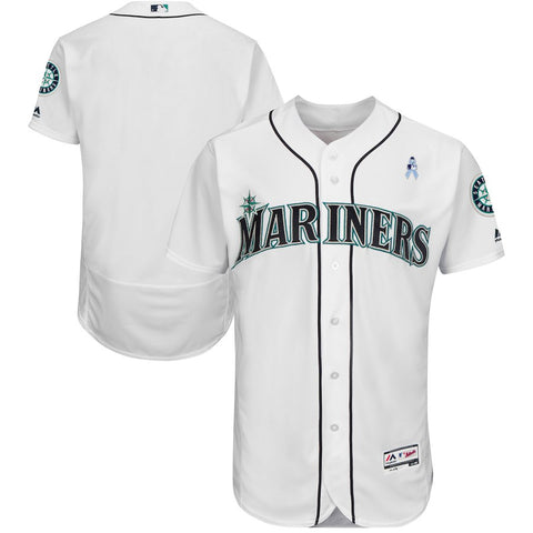 Seattle Mariners Majestic 2018 Father's Day Home Flex Base Team Jersey