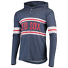 Boston Red Sox Henley Pullover Hoodie - Heathered Navy