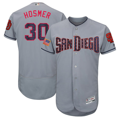 Eric Hosmer San Diego Padres Majestic 2018 Stars & Stripes Flex Base Player Jersey