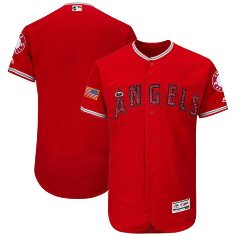 Los Angeles Angels Majestic 2018 Stars & Stripes Flex Base Team Jersey