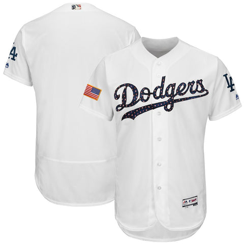 Los Angeles Dodgers Majestic 2018 Stars & Stripes Flex Base Team Jersey