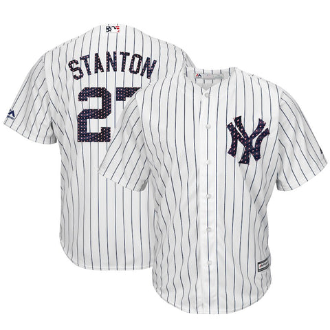 Giancarlo Stanton New York Yankees Majestic 2018 Stars & Stripes Cool Base Player Jersey