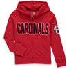 St. Louis Cardinals 5th & Ocean by New Era Girls Youth Brushed Sweater Knit Tri-Blend Full-Zip Hoodie
