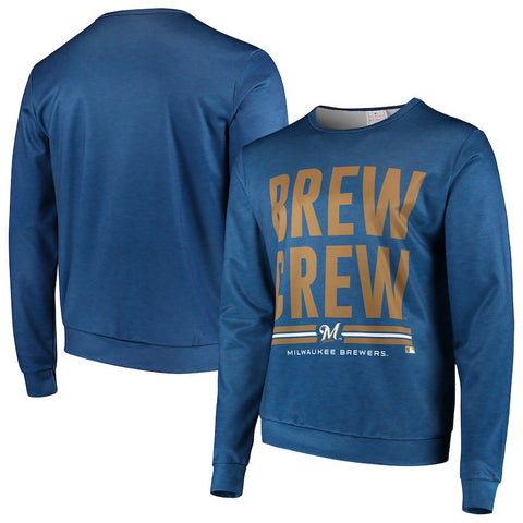 Milwaukee Brewers Localized Crew Neck Sweater - Navy
