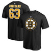 Brad Marchand Boston Bruins   Authentic Stack Name & Number T-Shirt