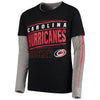 Carolina Hurricanes Youth Binary 2-In-1 Long Sleeve/Short Sleeve T-Shirt Set