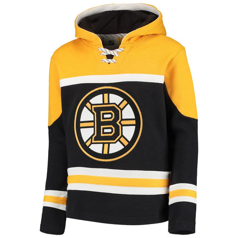 Boston Bruins Youth Asset Lace-Up Pullover Hoodie