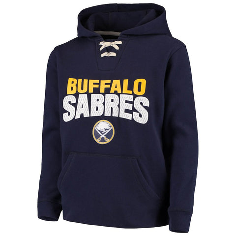 Buffalo Sabres Youth Off the Ice Lace-Up Pullover Hoodie