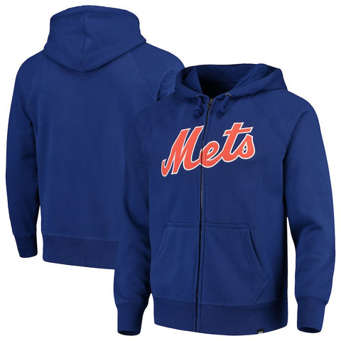 New York Mets '47 Ovation Headline Full-Zip Raglan Hoodie