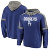 Los Angeles Dodgers   Iconic Fleece Pullover Hoodie - Royal/Gray