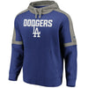 Los Angeles Dodgers   Iconic Fleece Pullover Hoodie - Royal/Gray