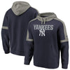 New York Yankees   Iconic Fleece Pullover Hoodie - Navy/Gray