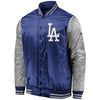 Los Angeles Dodgers   Iconic Satin Jacket - Royal/Silver