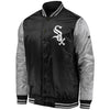 Chicago White Sox   Iconic Satin Jacket - Black/Silver