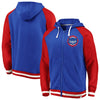 Chicago Cubs   True Classics Stripe Full-Zip Fleece Hoodie - Royal