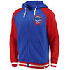 Chicago Cubs   True Classics Stripe Full-Zip Fleece Hoodie - Royal