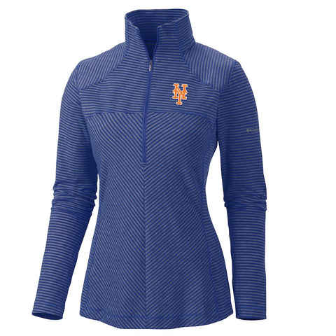 New York Mets Columbia Women's Layer First Omni-Wick Quarter-Zip Jacket