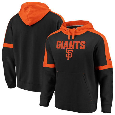 San Francisco Giants   Iconic Fleece Pullover Hoodie - Black/Orange