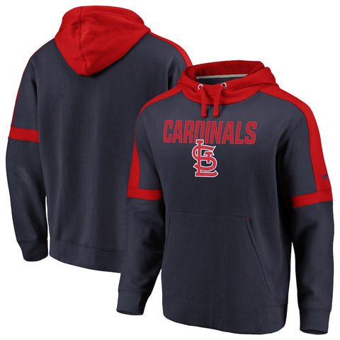 St. Louis Cardinals   Iconic Fleece Pullover Hoodie - Navy/Red