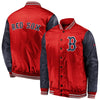 Boston Red Sox   Iconic Satin Jacket - Red/Navy