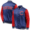 Chicago Cubs   Iconic Satin Jacket - Royal/Red