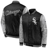 Chicago White Sox   Iconic Satin Jacket - Black/Silver