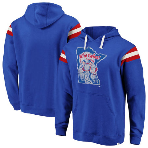 Minnesota Twins   True Classics Striped Fleece Pullover Hoodie
