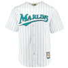 Miami Marlins Majestic Home Cooperstown Collection Team Cool Base Jersey - White/Aqua