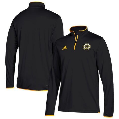 Boston Bruins climalite Quarter-Zip Pullover Jacket - Black