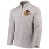 Chicago Blackhawks Team Logo Quarter-Zip Pullover Jacket - Gray