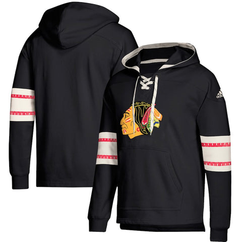 Chicago Blackhawks Jersey Lace-Up Pullover Hoodie