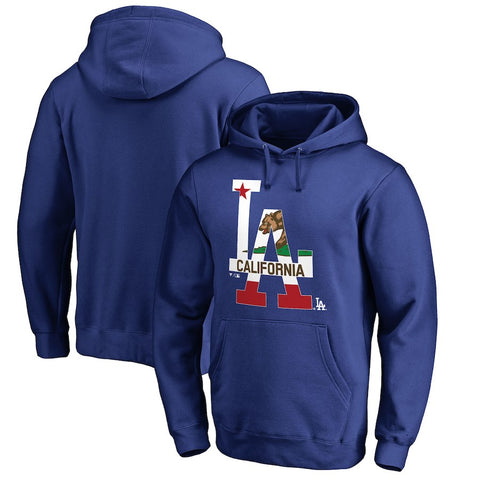 Los Angeles Dodgers   Big & Tall Cali Flag Hometown Collection Pullover Hoodie